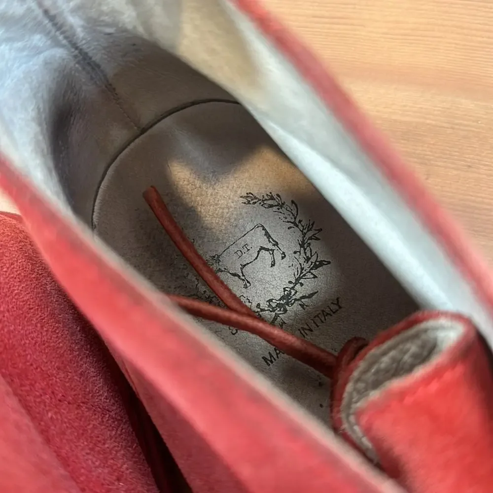 Del Toro Men's Red Suede‎ Chukka Sneaker Size 11